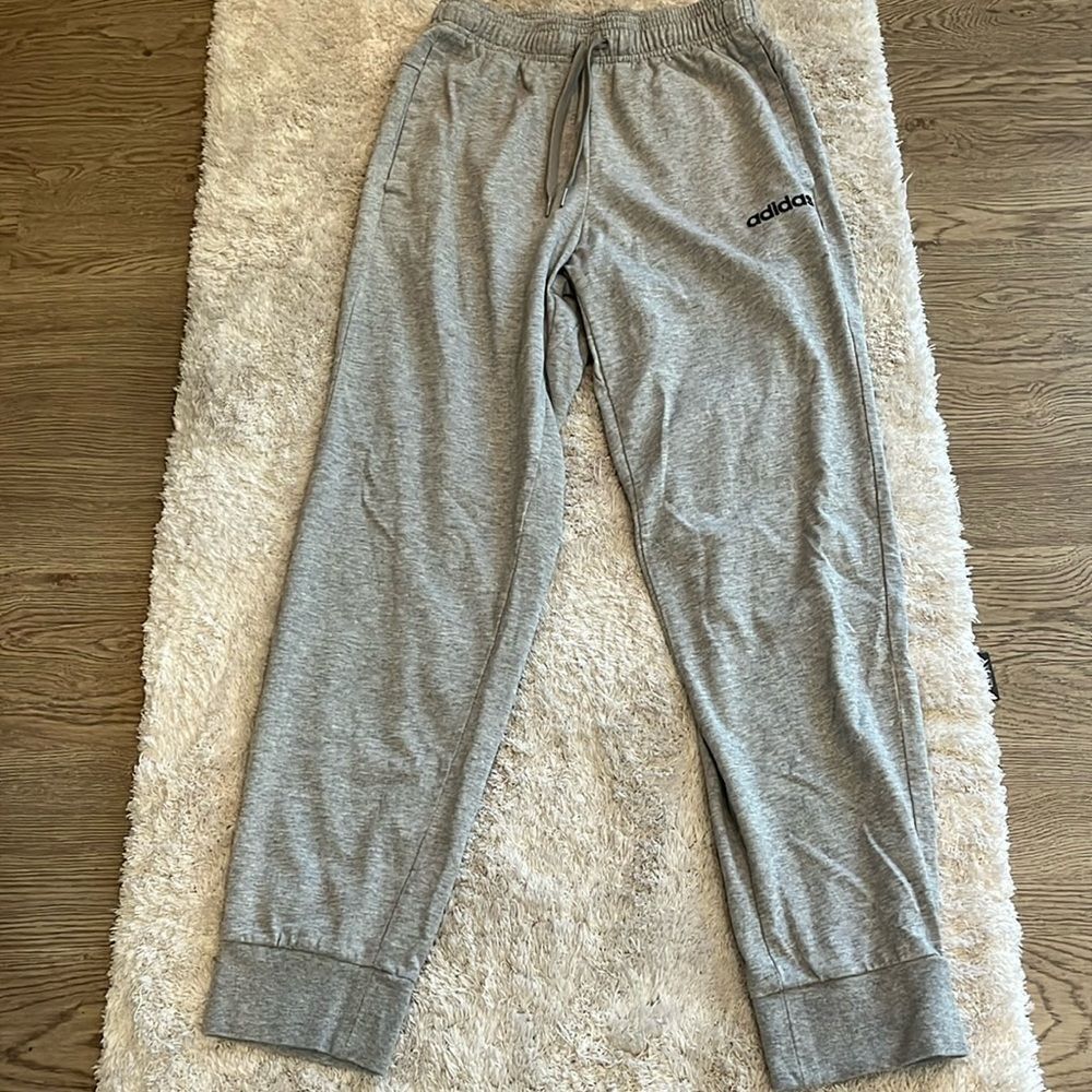 Addidas light gray think sweatpants.  Size Small. Mens.